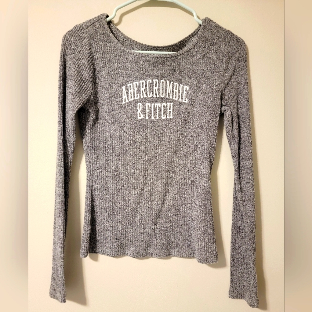 Abercrombie kids girls ribbed long sleeve top